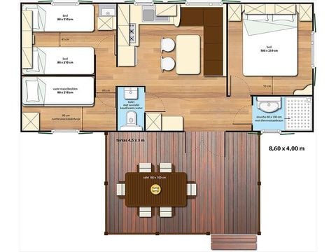 Mobilheim 6 personen - Aspen