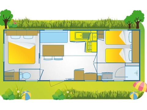 Mobile home 5 persons - Happy Comfort
