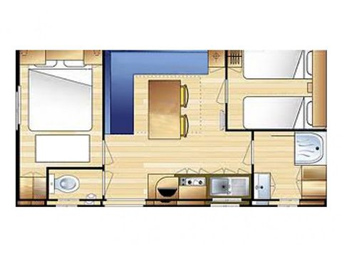 MOBILHOME 5 personnes - ESTEREL