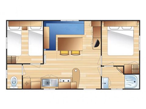 MOBILHOME 5 personnes - MIDI