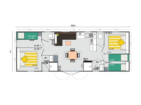 Mobile home 8 persons - COTTAGE 8