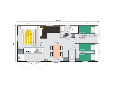 Mobile home 6 persons - COTTAGE 6