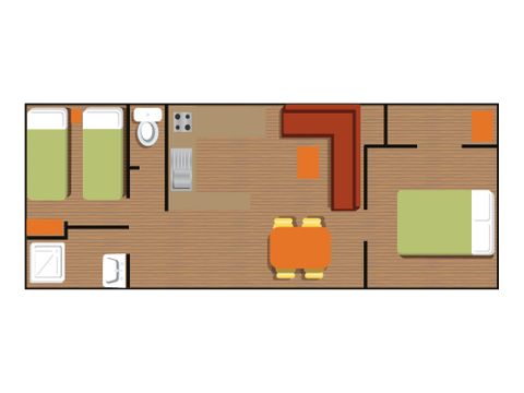 Casa mobile 4 persone - O'HARA 914