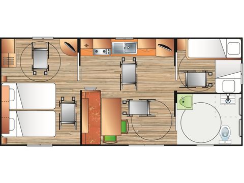 Mobile home 4 persons - HELIOS PMR
