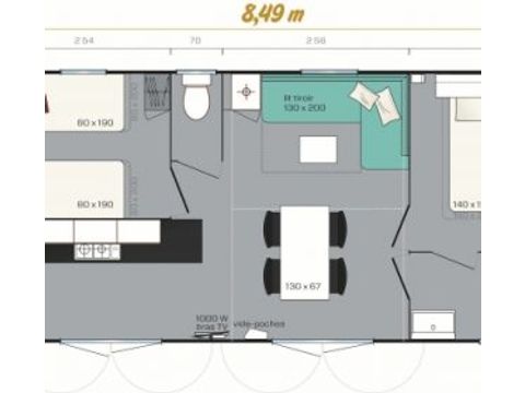 Mobile home 4 persons - RIVIERA