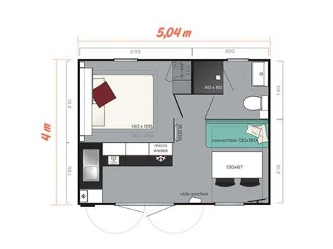Mobile home 2 persons - CAHITA