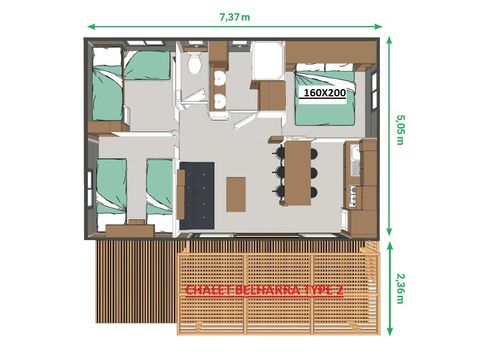 Chalet 6 persons - BELHARRA 5/6 people - 3 bedrooms