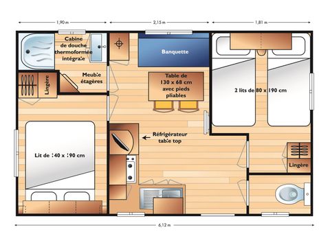 CASA MOBILE 4 persone - VENERE CASA MOBILE 4 persone - VENERE