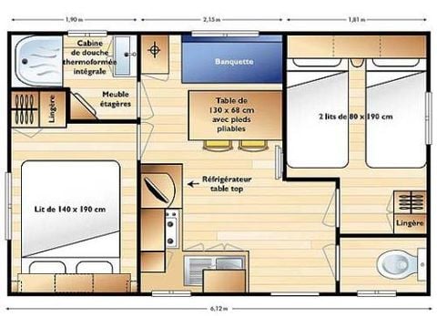 MOBILHOME 4 personnes - LUBERON
