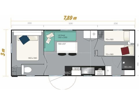 Mobile home 5 persons - Titania