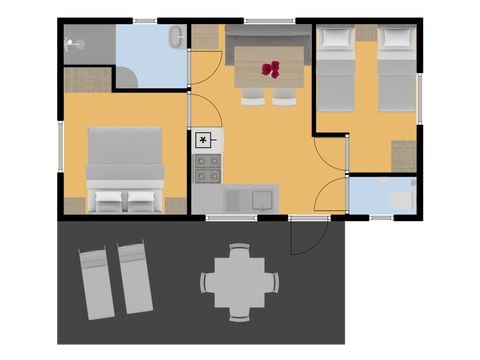 Mobile home 4 persons - Rosemary