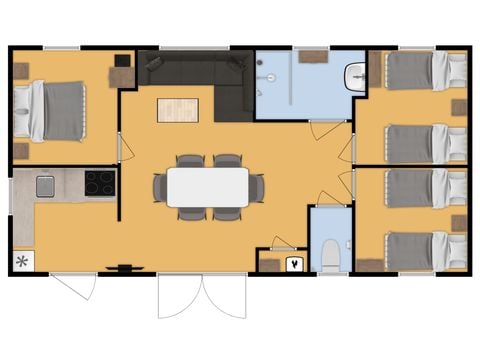 Mobile home 6 persons - Lavender