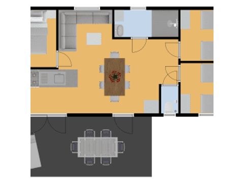 Mobile home 6 persons - Marjolaine