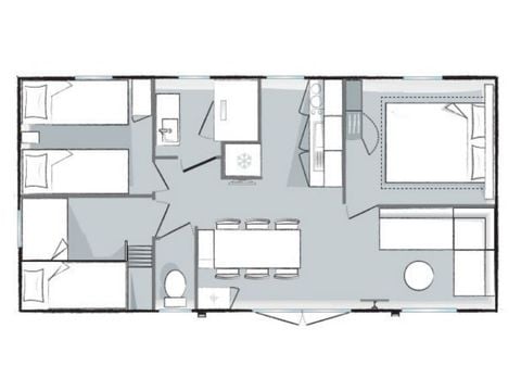 Mobilhome 6 personnes - Mahana - 3 chambres - 32m²