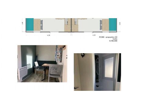 Mobile home 4 persons - PINK LILAC LILY MIMOSA