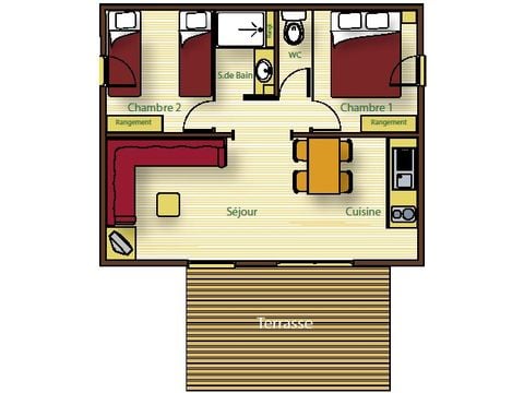 Chalet 6 persons - BALLARIO