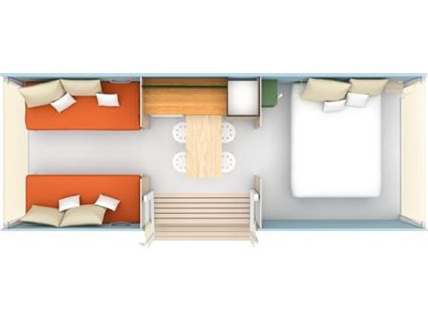 BUNGALOW DE LONA 4 personas - COCO DULCE