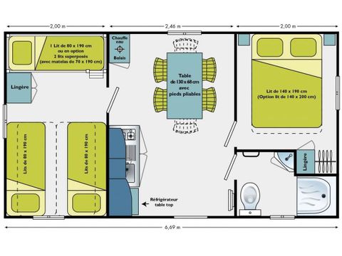 Mobile home 5 persons - Domino
