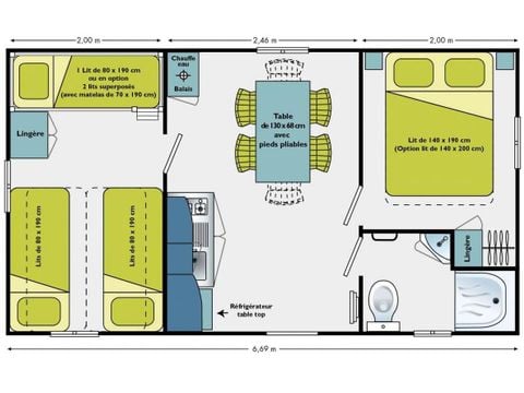 MOBILHOME 5 personnes - Domino