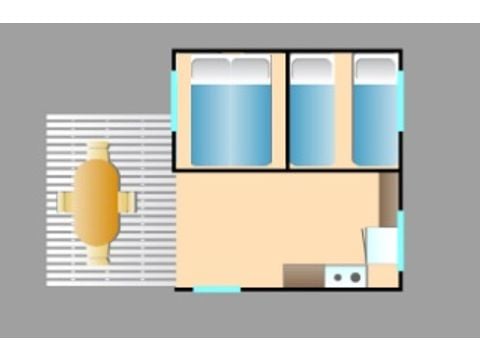 Glampingtent 4 personen - Canvas bungalow