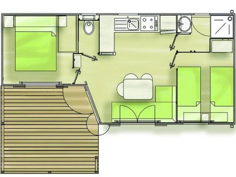 Mobile home 6 persons - PACIFIC Sun