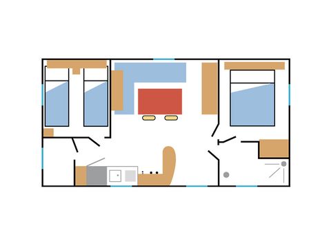 Stacaravan 4 personen - WONING