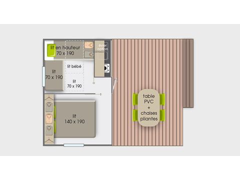 Mobilheim 5 personen - TOILLE