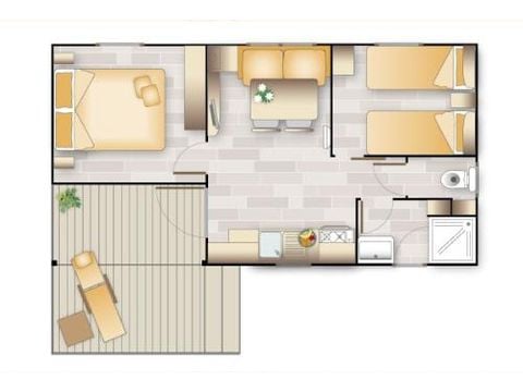 Mobilheim 4 Personen - GEORGIA