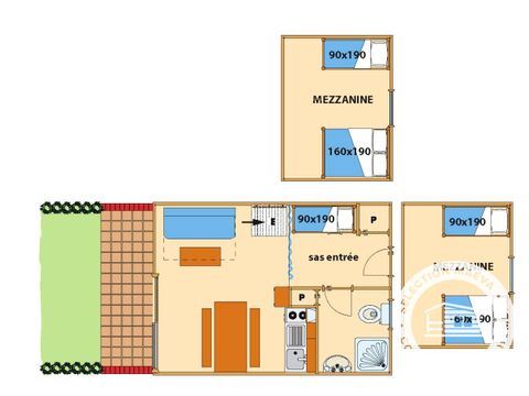 Apartement 7 Personen - Residenz Duplex 3 Zimmer 6/7 Personen + TV