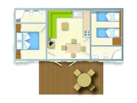 MOBILHOME 5 personas - BAIA SUPERIOR