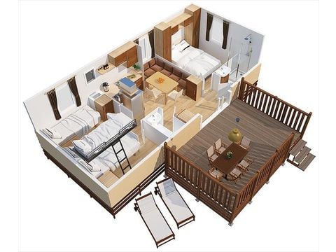 Mobile home 6 persons - SunLodge Aspen