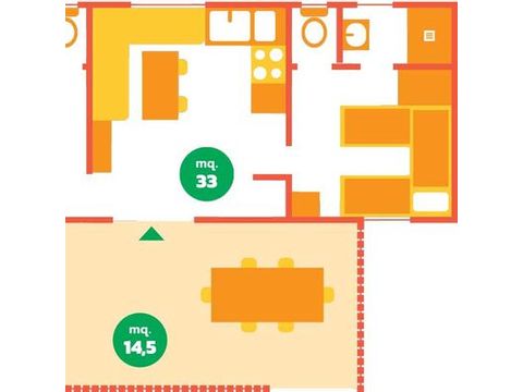 Mobilheim 4 personen - NINFEA