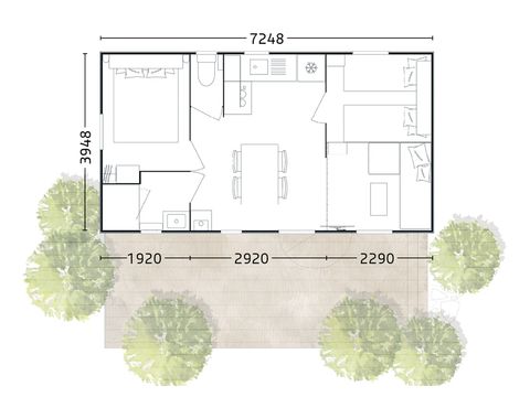 MOBILE HOME 6 people - MODULO VIP