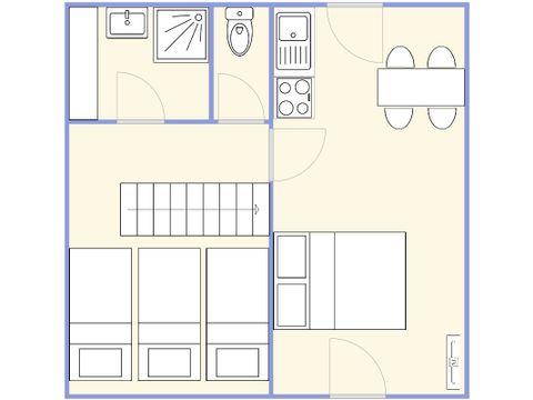 COUNTRY HOUSE 5 people - 1 bedroom