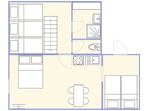 GÎTE 7 personnes - 2 chambres