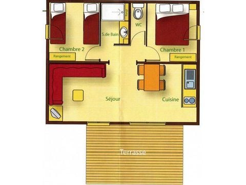 Chalet 4 personen - SHAKAN - 2 slaapkamers