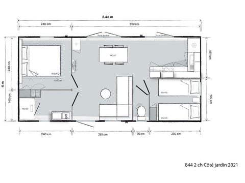 MOBILHOME 4 personnes - Bio Cottage WABI - 2 chambres "P r e m i u m"