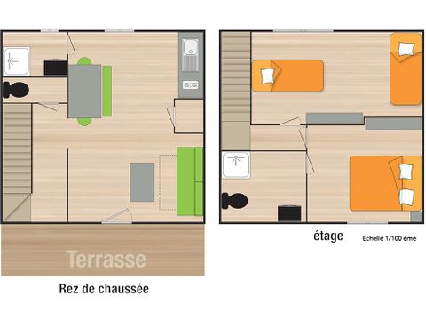 LANDHUIS 6 personen - Residence Gîte 6P - TV