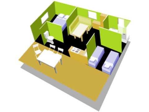 Mobile home 6 persons - LOUISIANE
