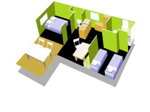 Mobile home 5 persons - CARAIBE
