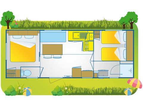 Mobile home 5 persons - Happy Comfort