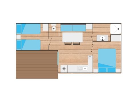 Mobile home 4 persons - COTTAGE COSY CONFORT (Sunday/Sunday)