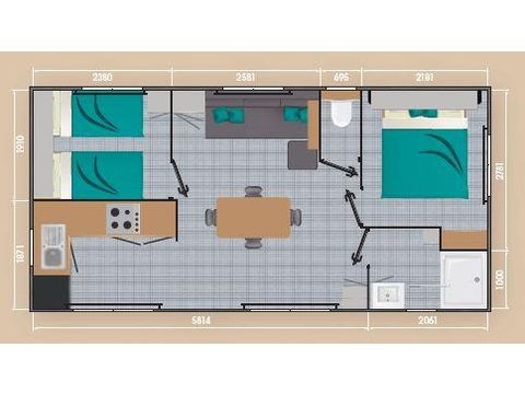 MOBILE HOME 4 people - LOGGIA PREMIUM 29 / 30 m2
