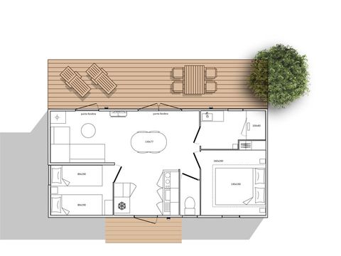 Mobile home 5 persons - Ciela Privilège - 2 bedrooms