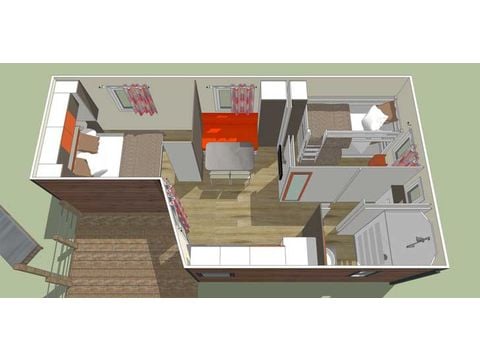 MOBILHOME 5 personnes - COTTAGE SAINT JULIEN