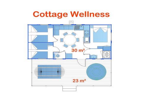 Mobile home 6 persons - Cottage Wellness