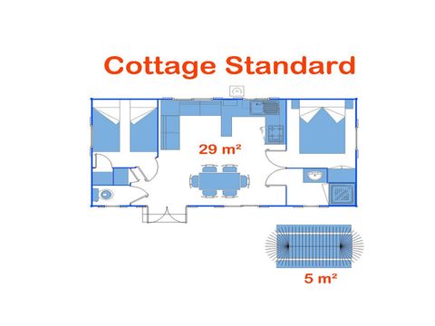 Mobile home 6 persons - Cottage Palma - Standard