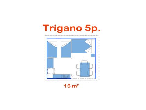 Tent 5 persons - Trigano (without sanitary facilities)