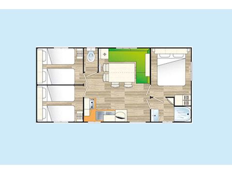 MOBILE HOME 6 people - Primo 3 Bedrooms