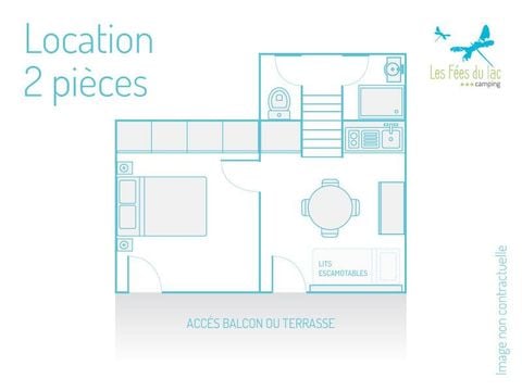 COUNTRY HOUSE 2 people - 2 pieces